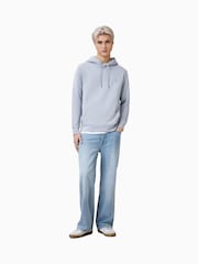 AllSaints Blue 100% Organic Cotton Raven Oth Hoodie - Image 3 of 6