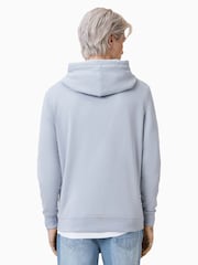 AllSaints Blue 100% Organic Cotton Raven Oth Hoodie - Image 5 of 6