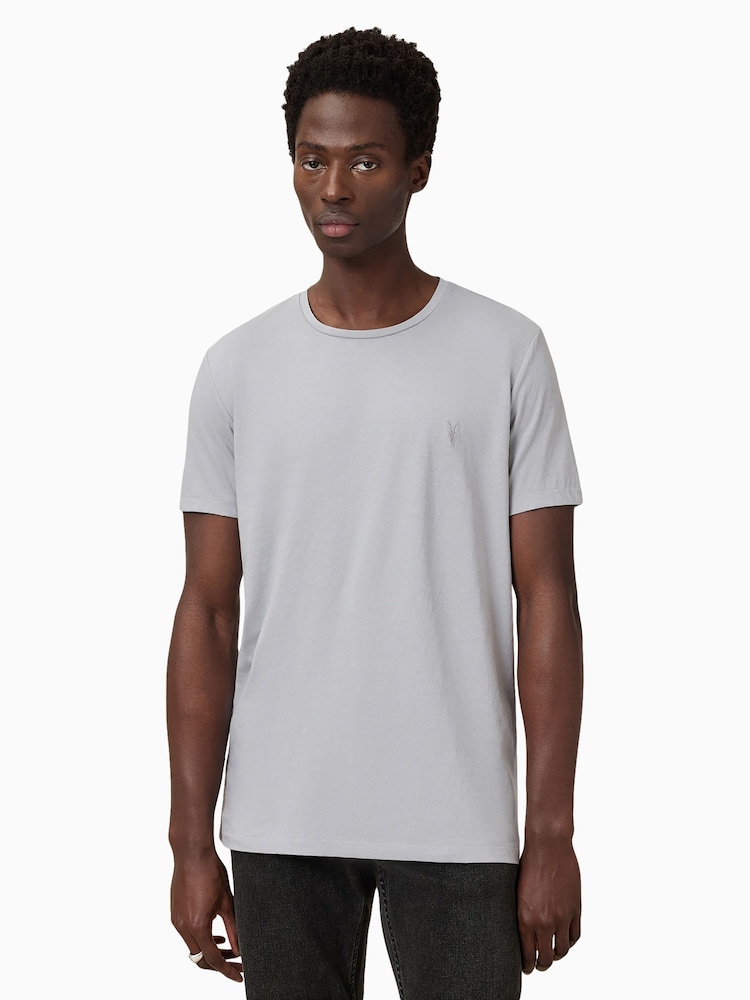 AllSaints Green Tonic Short Sleeve Crew 100% Organic Cotton T-Shirts 3 Pack - Image 2 of 8
