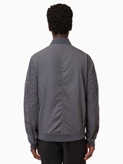 AllSaints Grey Bassett Bomber Jacket - Image 7 of 9