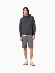 AllSaints Carter Grey Raven 100% Organic Cotton Hoodie - Image 1 of 7