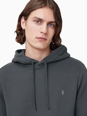 AllSaints Carter Grey Raven 100% Organic Cotton Hoodie - Image 3 of 7