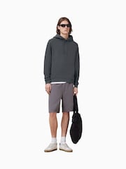 AllSaints Carter Grey Raven 100% Organic Cotton Hoodie - Image 5 of 7