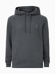 AllSaints Carter Grey Raven 100% Organic Cotton Hoodie - Image 7 of 7