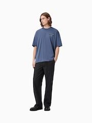 Синий - Футболка Redact Crew из органического хлопка AllSaints 100% - Image 4 of 7