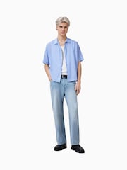 AllSaints Blue Arran Shirt - Image 2 of 8