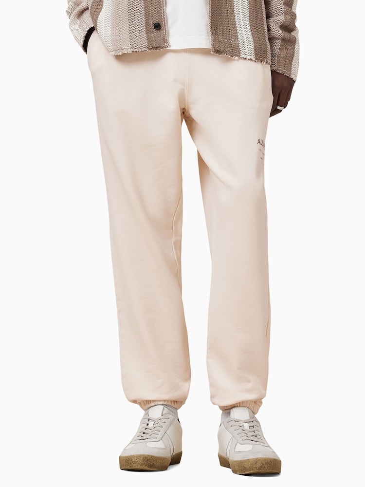 AllSaints White Underground 100% Organic Cotton Joggers - Image 2 of 9