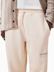 AllSaints White Underground 100% Organic Cotton Joggers - Image 3 of 9