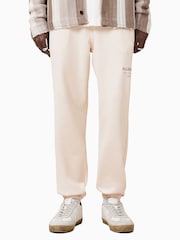 AllSaints White Underground 100% Organic Cotton Joggers - Image 5 of 9