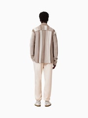 AllSaints White Underground 100% Organic Cotton Joggers - Image 8 of 9