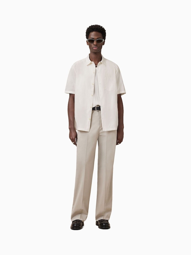 AllSaints White Veda Shirt - Image 1 of 8