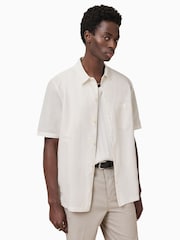 AllSaints White Veda Shirt - Image 2 of 8