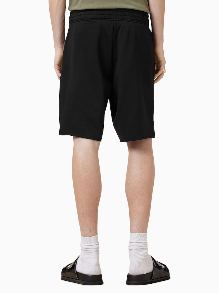AllSaints Black Helix Sweat Shorts - Image 3 of 9