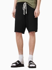 AllSaints Black Helix Sweat Shorts - Image 4 of 9
