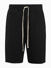 AllSaints Black Helix Sweat Shorts - Image 9 of 9