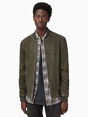 AllSaints Green Buckley Bomber Jacket - Image 2 of 7