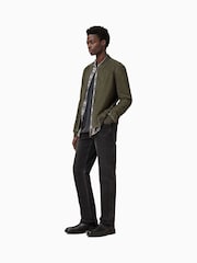 AllSaints Green Buckley Bomber Jacket - Image 5 of 7