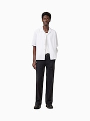 AllSaints White Nyon Short Sleeve 100% Organic Cotton Shirt - Image 3 of 8