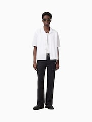 AllSaints White Nyon Short Sleeve 100% Organic Cotton Shirt - Image 5 of 8