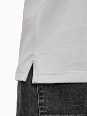 AllSaints Grey 100% Organic Cotton Reform Polo Shirt - Image 4 of 7