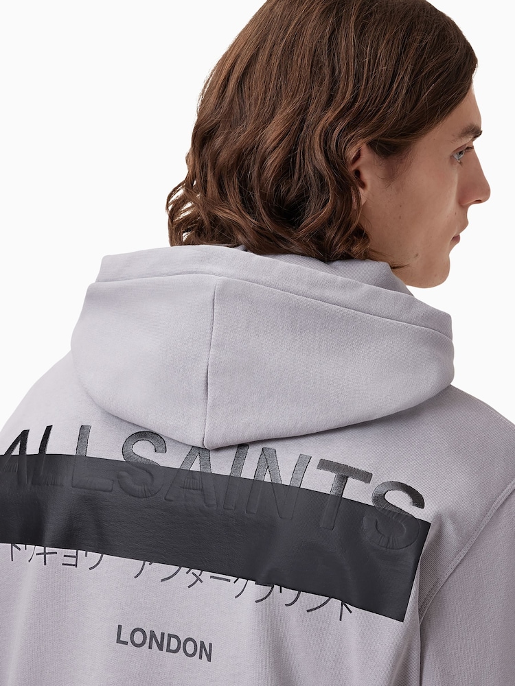 siva - Črn pulover s kapuco AllSaints Redact - Slika 2 iz 8 siva - Črn pulover s kapuco AllSaints Redact - Slika 2 iz 8