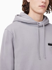AllSaints Grey 100% Organic Cotton Redact Oth Hoodie - Image 5 of 8