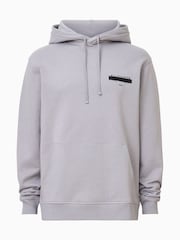 AllSaints Grey 100% Organic Cotton Redact Oth Hoodie - Image 8 of 8