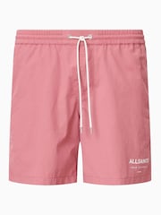 AllSaints Pink Underground Swim Shorts - Image 8 of 8