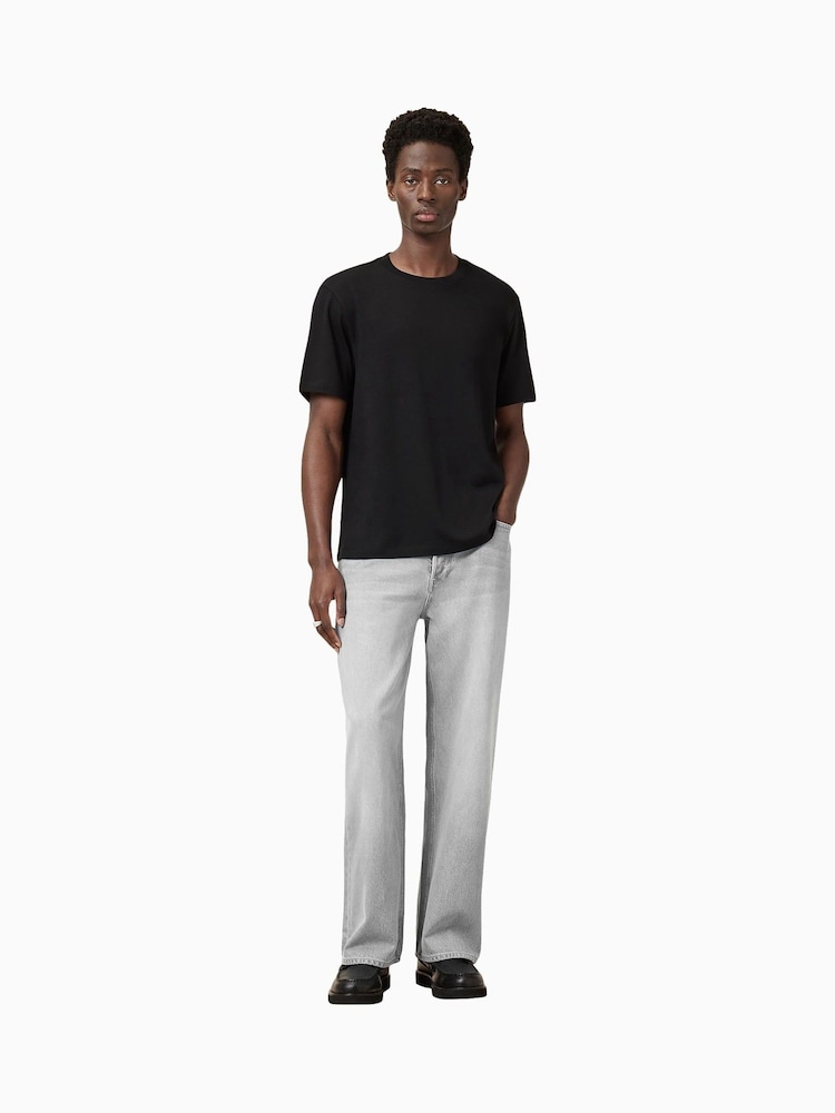 AllSaints Black Slater Crew T-Shirt - Image 2 of 7