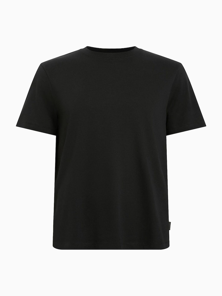 AllSaints Black Slater Crew T-Shirt - Image 7 of 7