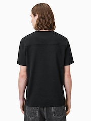 AllSaints Black 100% Organic Cotton Ellis Crew T-Shirt - Image 5 of 7