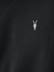AllSaints Black 100% Organic Cotton Ellis Crew T-Shirt - Image 7 of 7