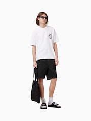 AllSaints Black Hanbury Shorts - Image 3 of 8
