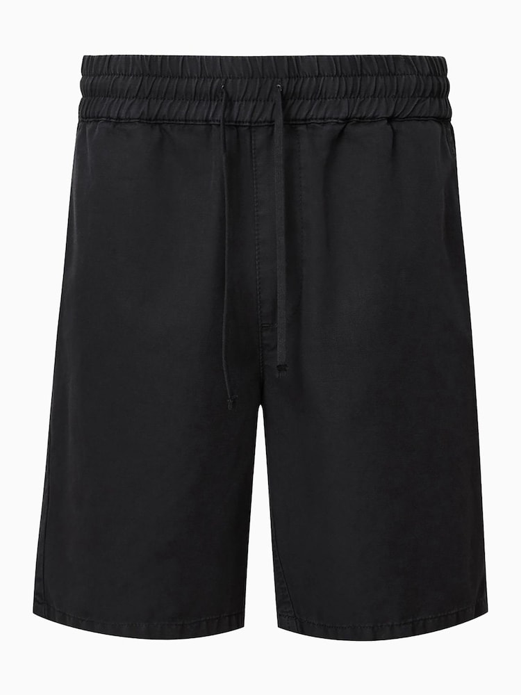 AllSaints Black Hanbury Shorts - Image 8 of 8