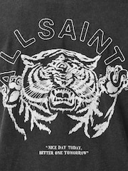 AllSaints Black 100% Organic Cotton Better Days Crew T-Shirt - Image 7 of 7