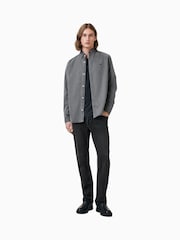 AllSaints Grey Bodhi Long Sleeve Overshirt - Image 3 of 8