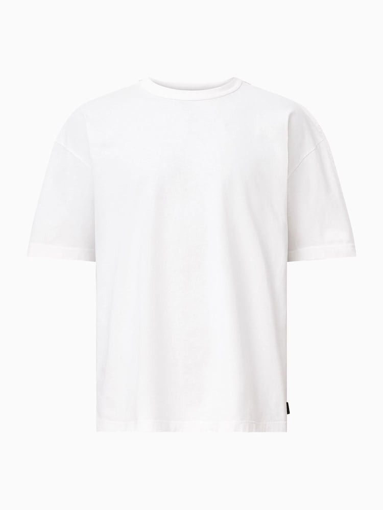AllSaints White 100% Cotton Sonny Crew T-Shirt - Image 7 of 7