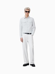 AllSaints White 100% Organic Cotton Macgowan Shirt - Image 2 of 9
