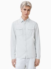 AllSaints White 100% Organic Cotton Macgowan Shirt - Image 5 of 9