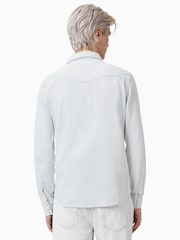 AllSaints White 100% Organic Cotton Macgowan Shirt - Image 8 of 9