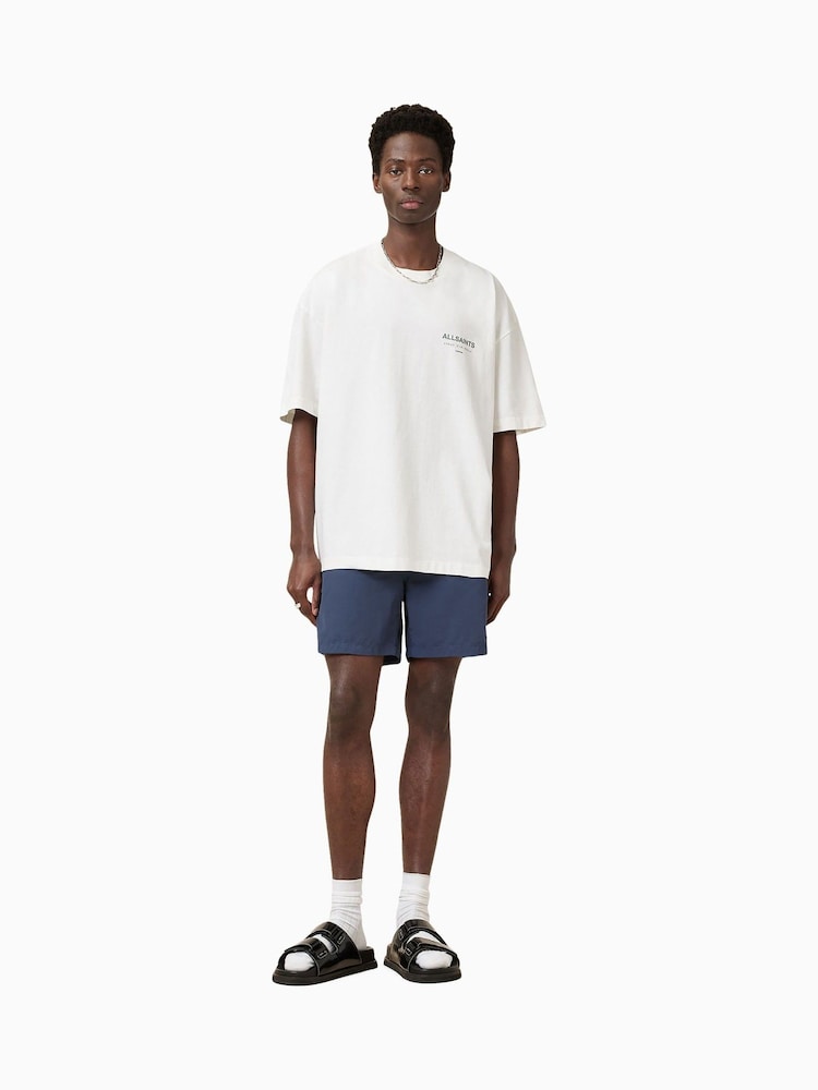 AllSaints Blue Warden Swimshorts - Image 1 of 9