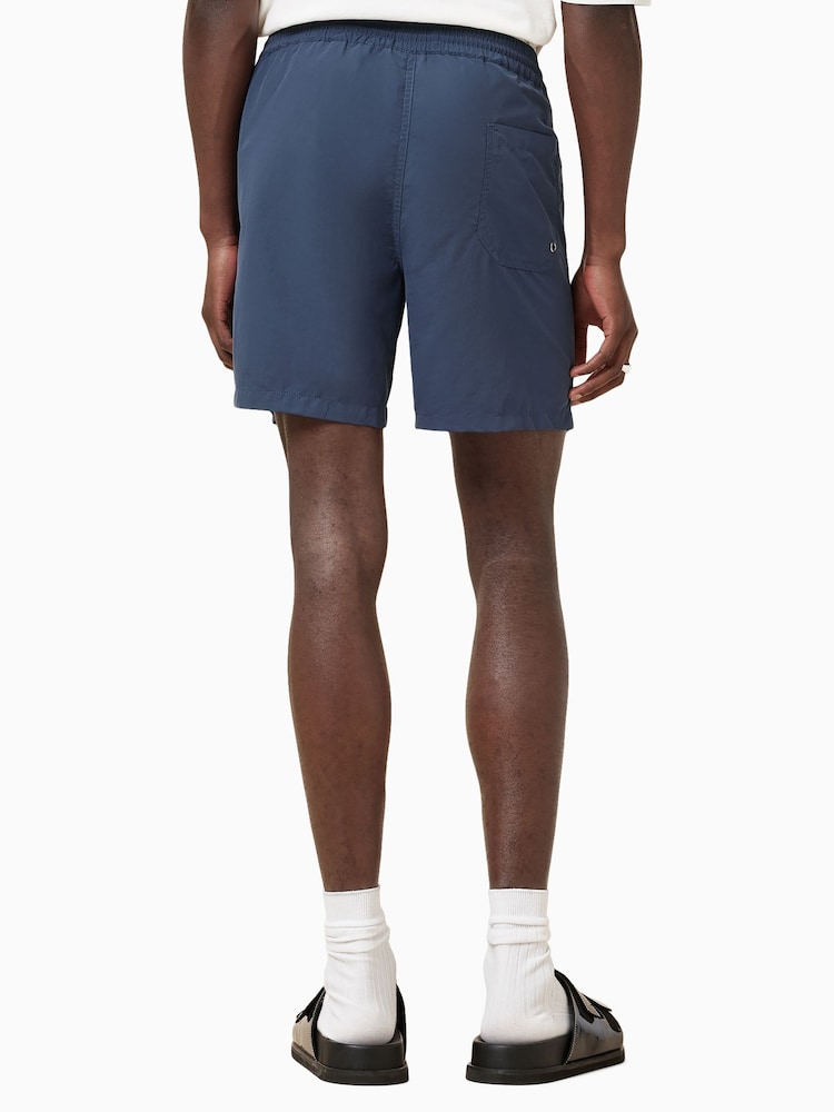 AllSaints Blue Warden Swimshorts - Image 7 of 9