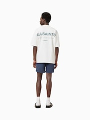 AllSaints Blue Warden Swimshorts - Image 8 of 9