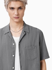 AllSaints Grey Veda Shirt - Image 3 of 8