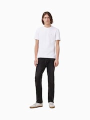 AllSaints White 100% Organic Cotton Ellis Crew T-Shirt - Image 3 of 7
