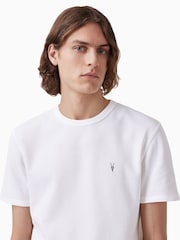 AllSaints White 100% Organic Cotton Ellis Crew T-Shirt - Image 4 of 7