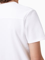 AllSaints White 100% Organic Cotton Ellis Crew T-Shirt - Image 5 of 7