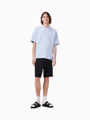 AllSaints Blue 100% Organic Cotton Soleil Crew T-Shirt - Image 3 of 8