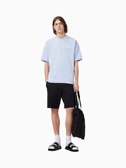 AllSaints Blue 100% Organic Cotton Soleil Crew T-Shirt - Image 4 of 8