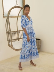 Aspiga Blue Lena EcoVero Dress - Image 3 of 5